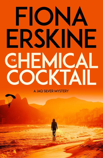 Book cover showing lone woman at Ipanema beach, Rio de Janeiro, Brazil with paraglider in background