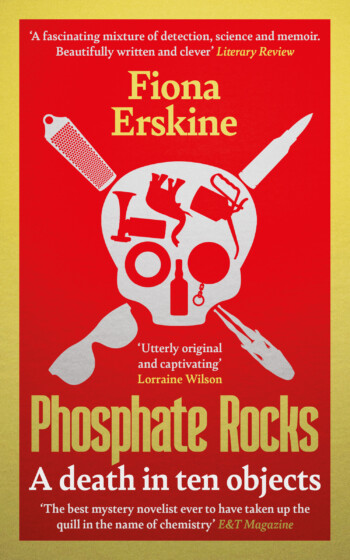 Book cover with ten objects forming a skull
