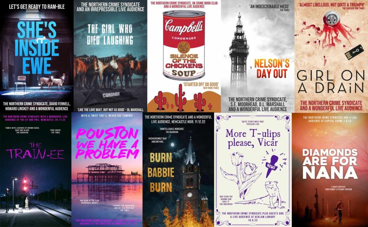 The prolific Northern Crime Syndicate and the covers of their books